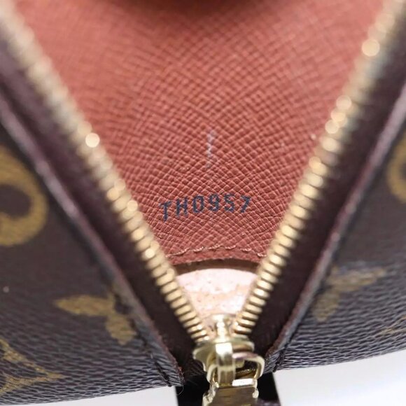 LOUIS VUITTON Monogram Trousse Demi Ronde Cosmetic Pouch M47520 LV Auth 89289 - Picture 13 of 16